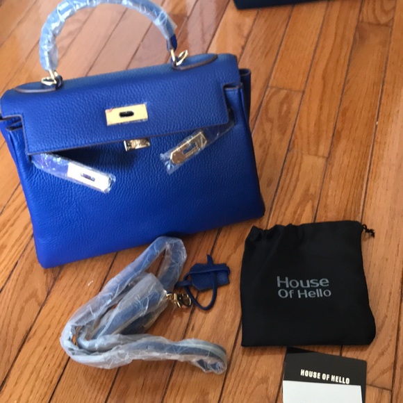 house of hello Handbags - NWT💕- covalt blue handbag w shoulder strap